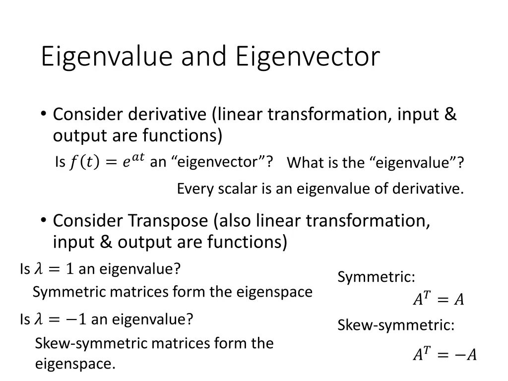 eigenvalue and eigenvector 1