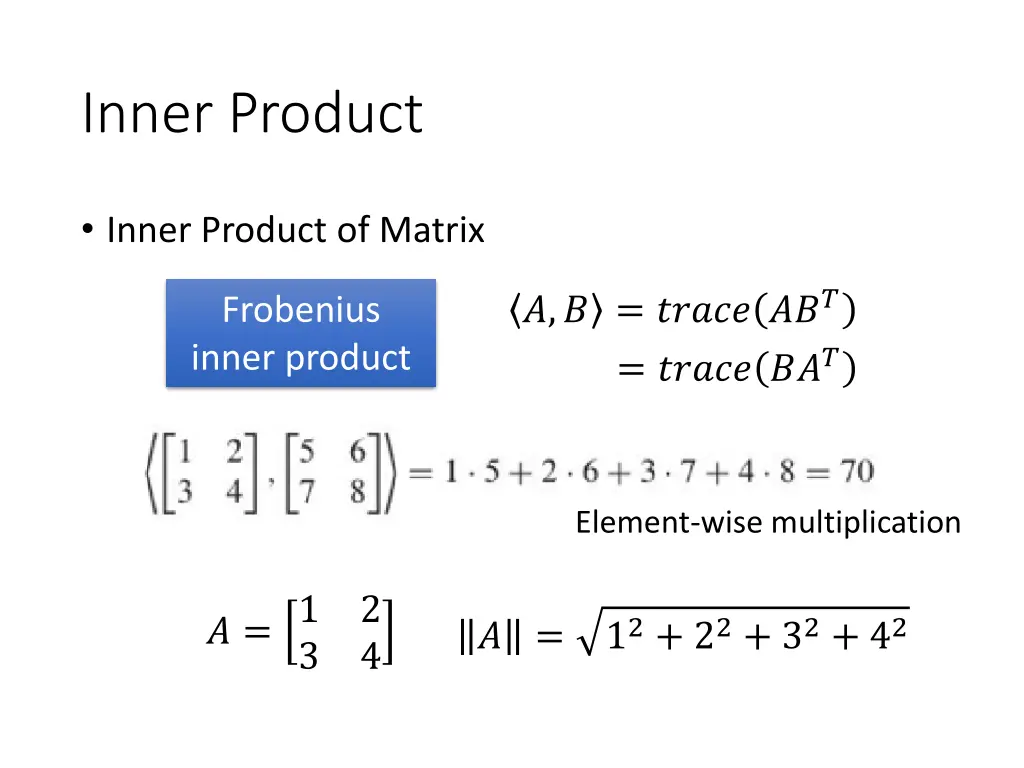 inner product 1