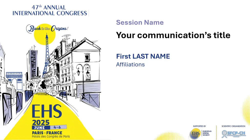 session name your communication s title