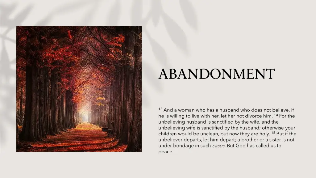 abandonment