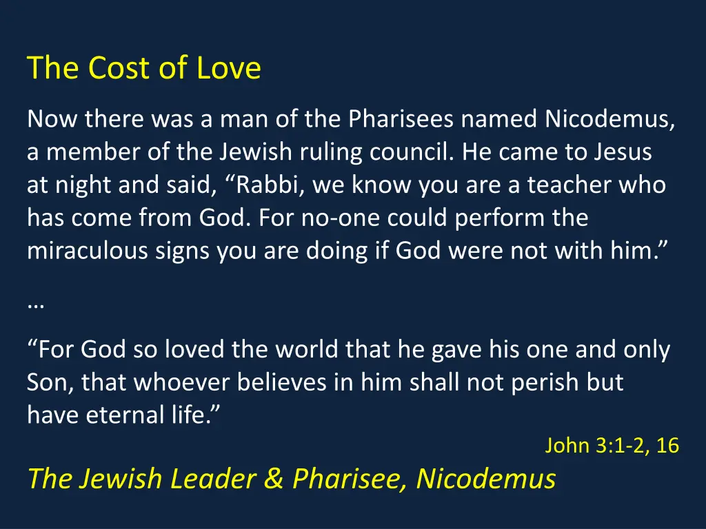 the cost of love