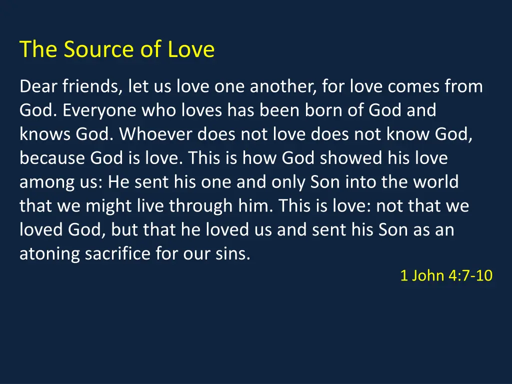 the source of love