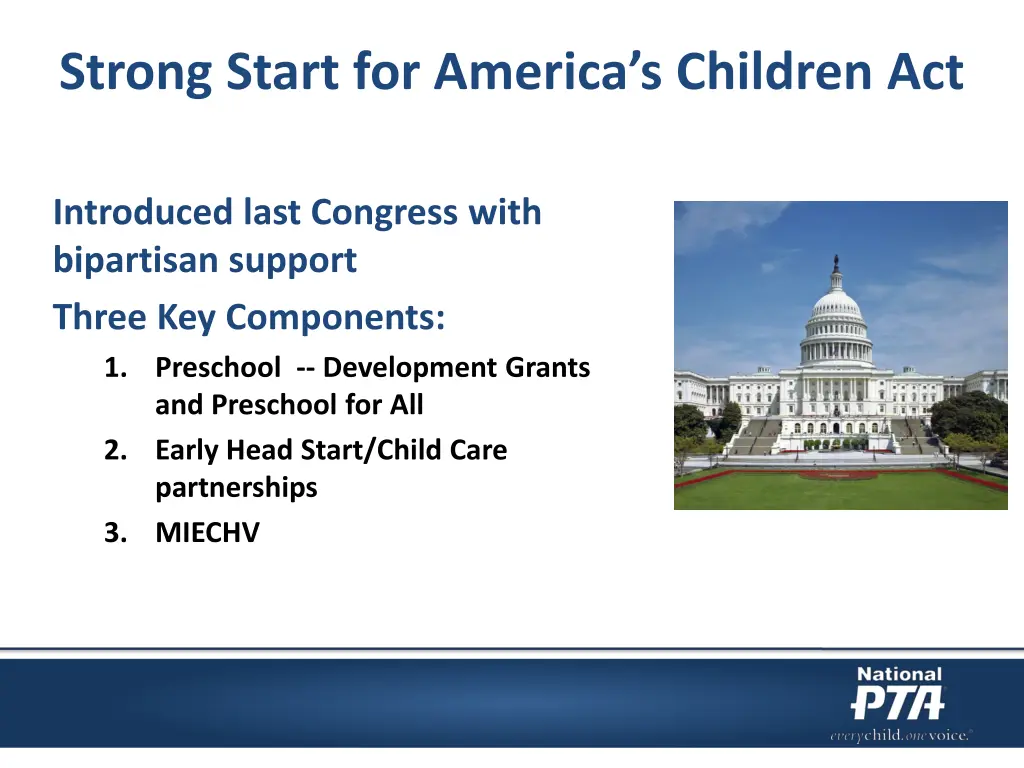 strong start for america s children act