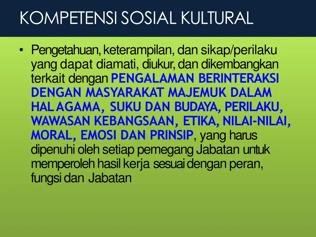 kompetensi sosial kultural