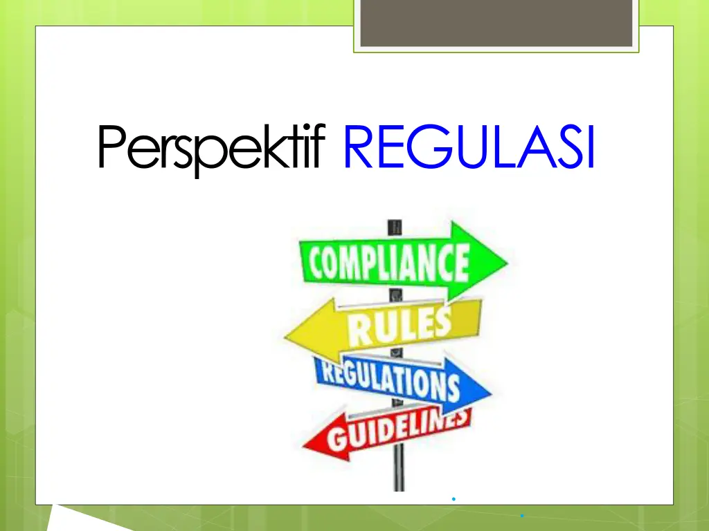 perspektif regulasi