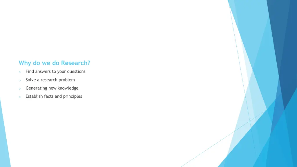 why do we do research