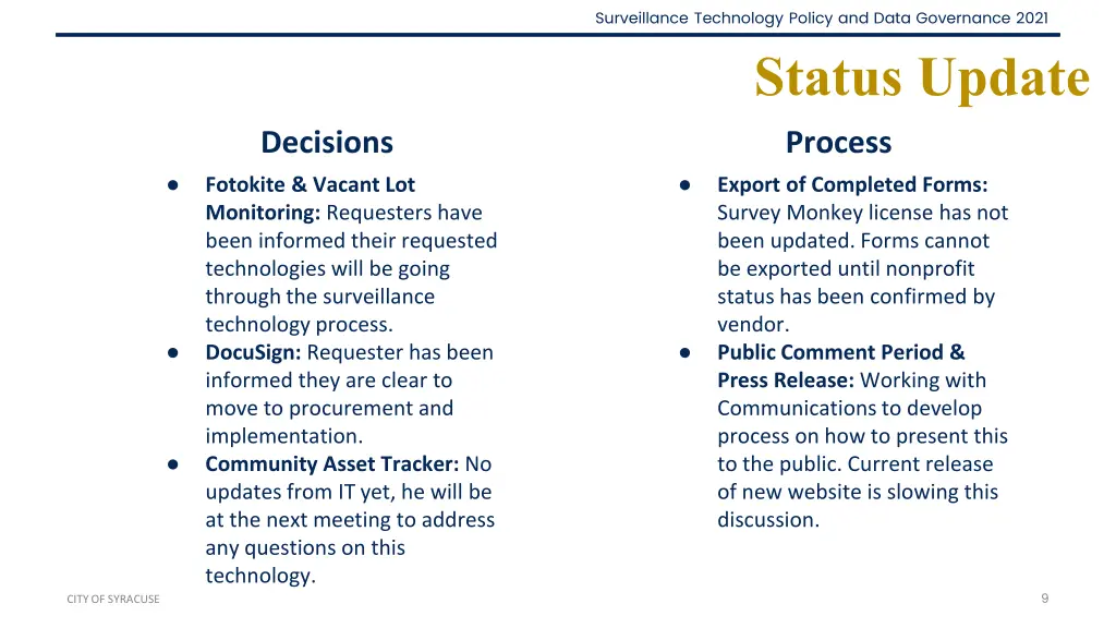 surveillance technology policy and data 8