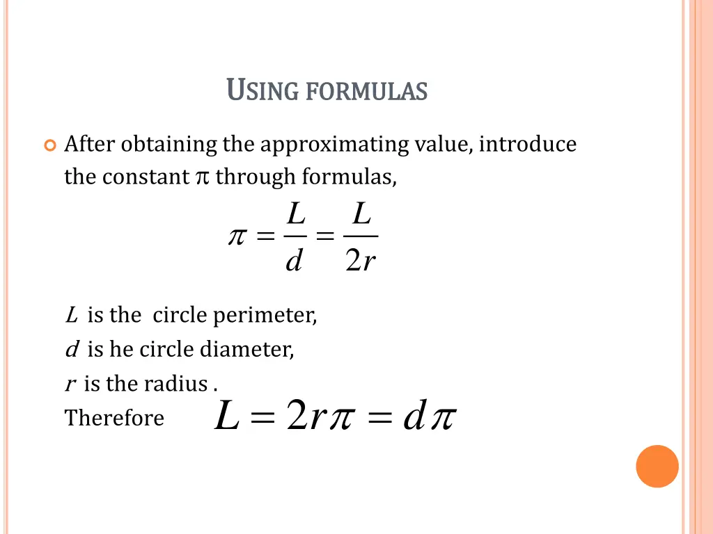 u u sing sing formulas formulas