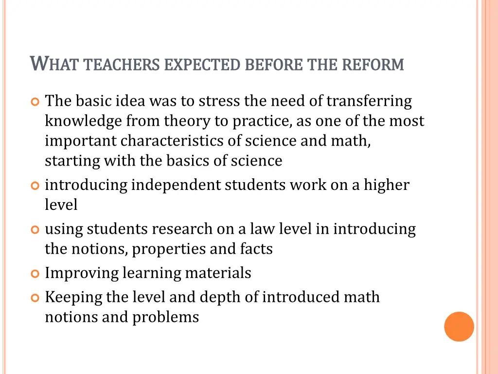 w w hat hat teachers teachers expected