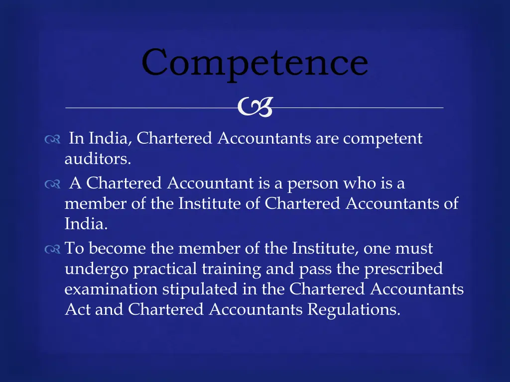 competence 1