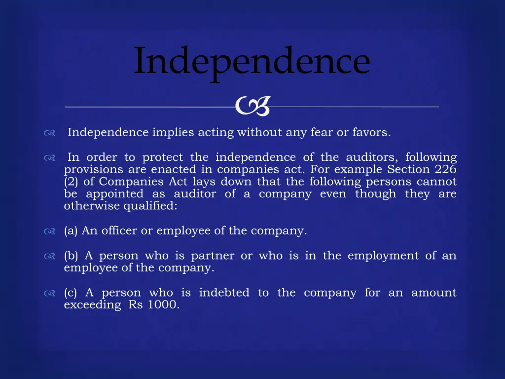 independence