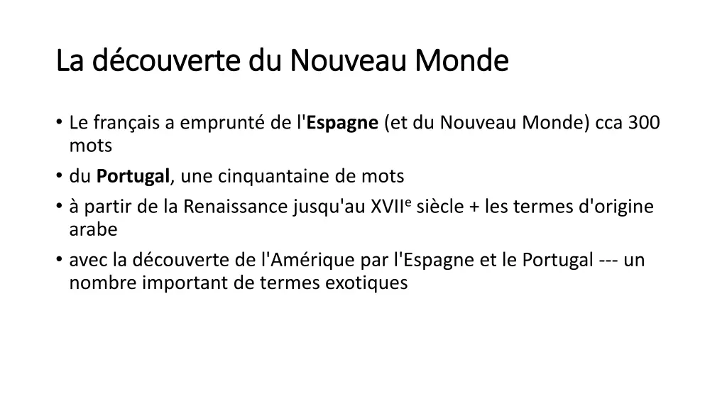 la d couverte du nouveau monde la d couverte