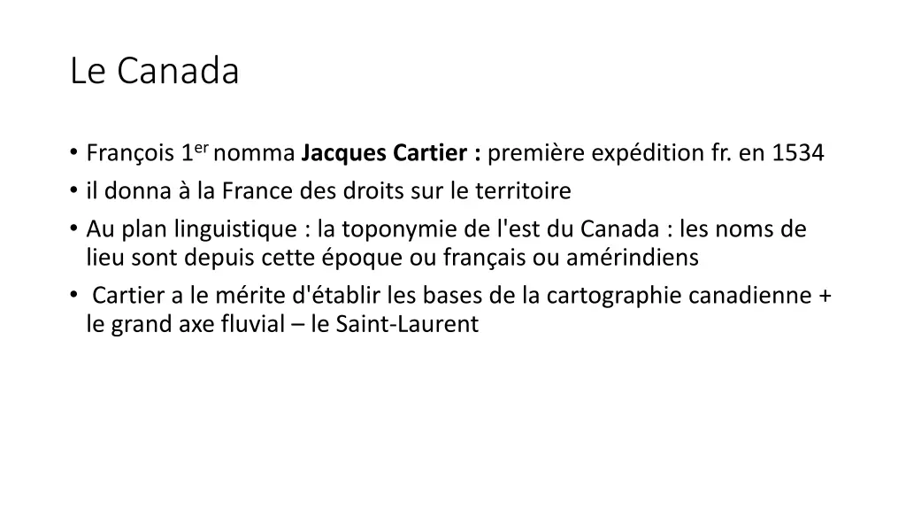 le canada