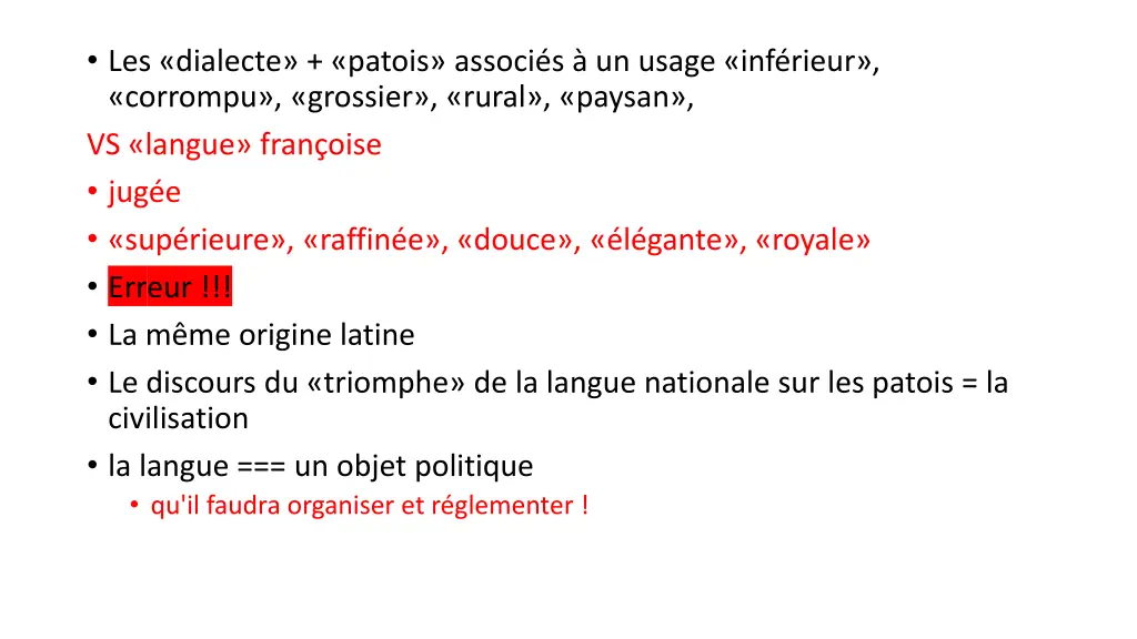 les dialecte patois associ s un usage inf rieur