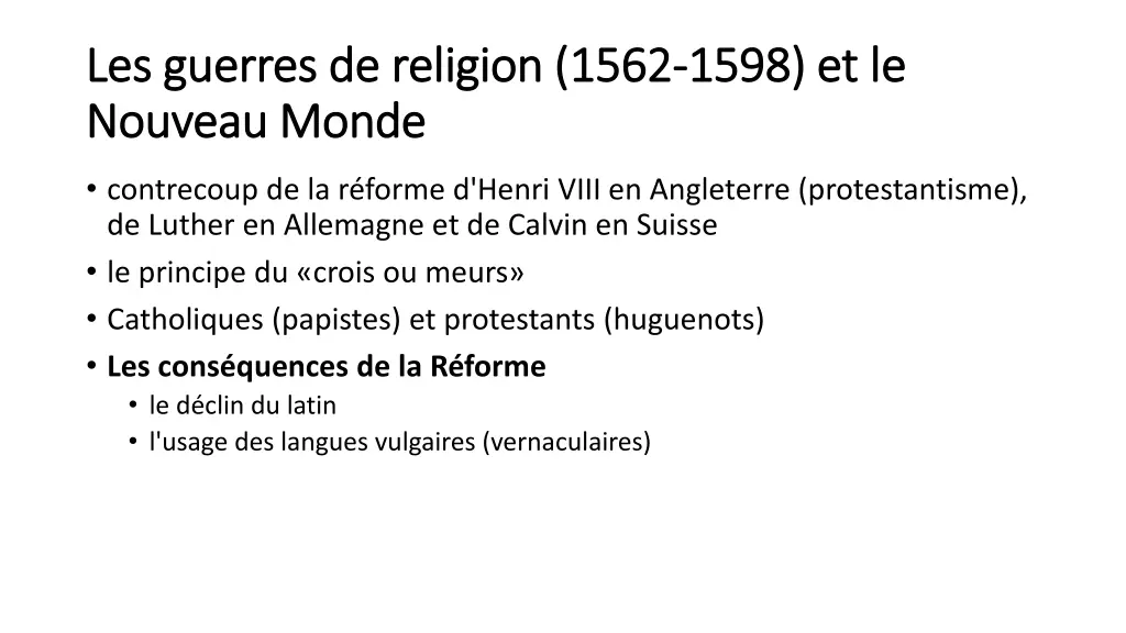 les guerres de religion 1562 les guerres