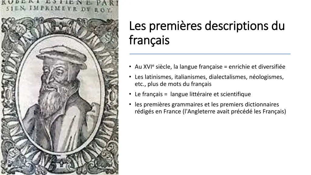 les premi res descriptions du les premi