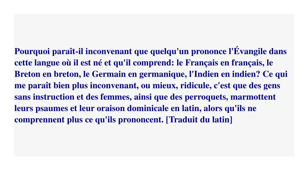 pourquoi para t il inconvenant que quelqu