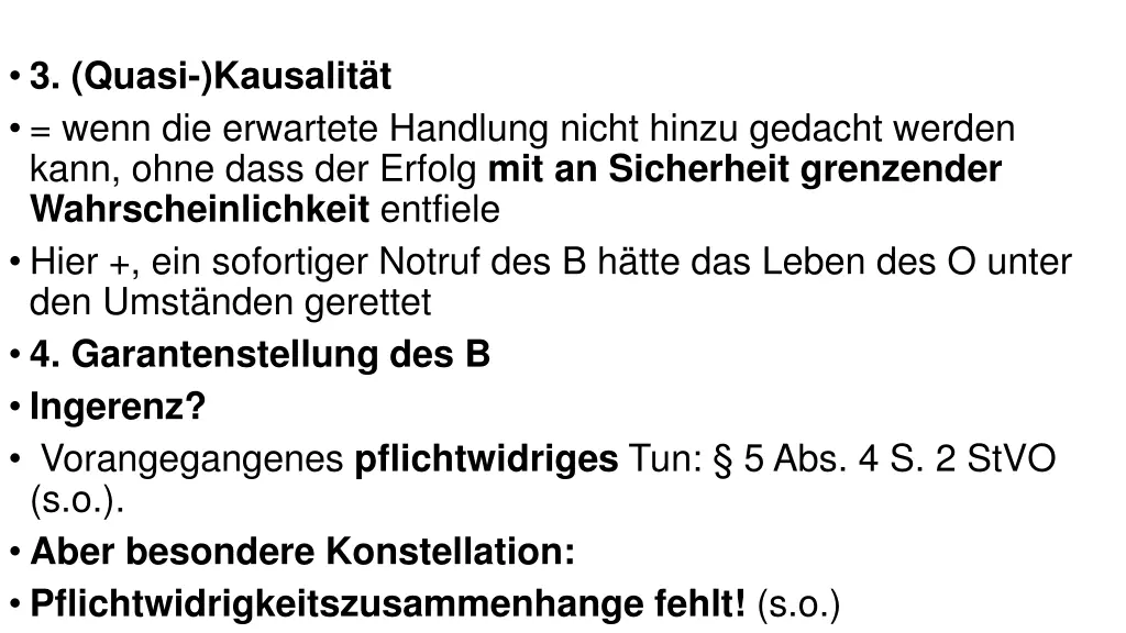 3 quasi kausalit t wenn die erwartete handlung
