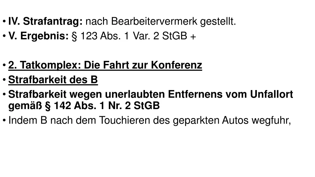 iv strafantrag nach bearbeitervermerk gestellt