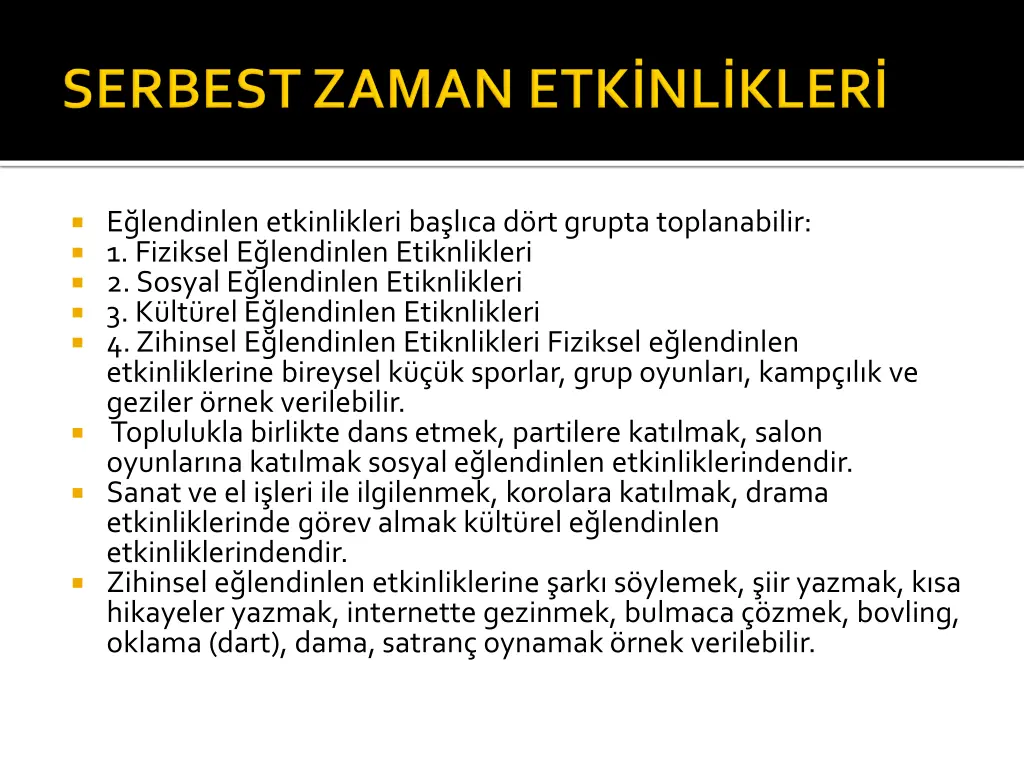 e lendinlen etkinlikleri ba l ca d rt grupta