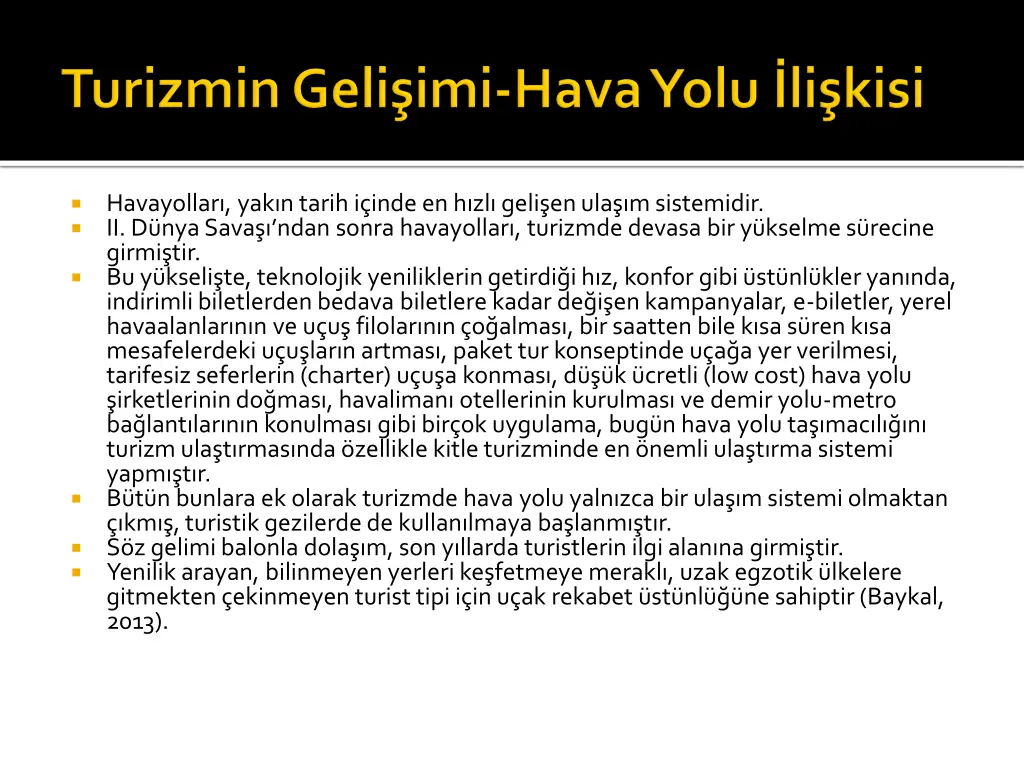 havayollar yak n tarih i inde en h zl geli