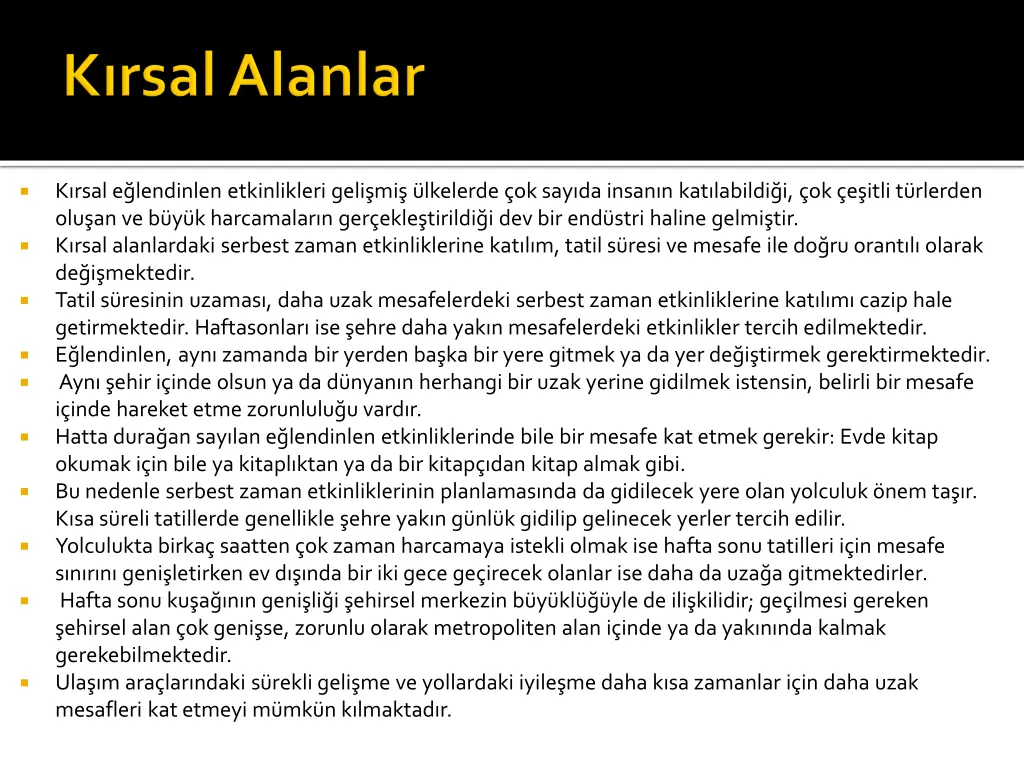 k rsal e lendinlen etkinlikleri geli mi lkelerde