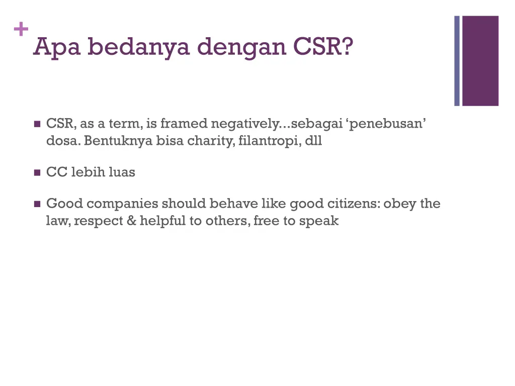 apa bedanya dengan csr