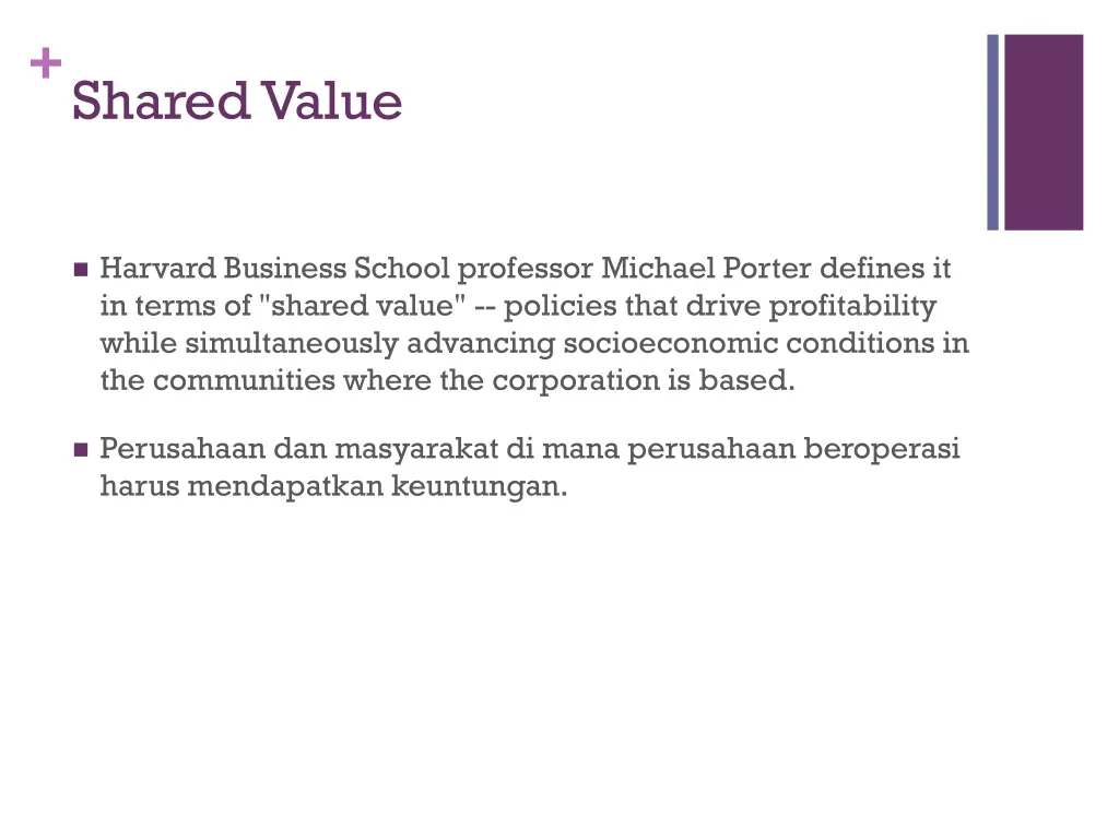 shared value