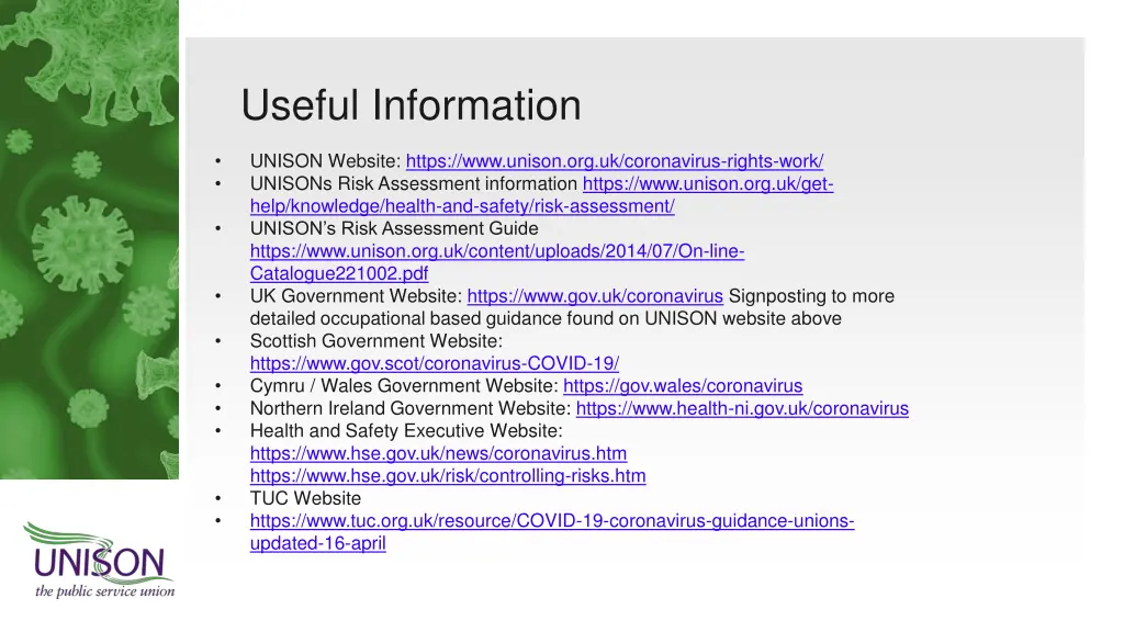 useful information