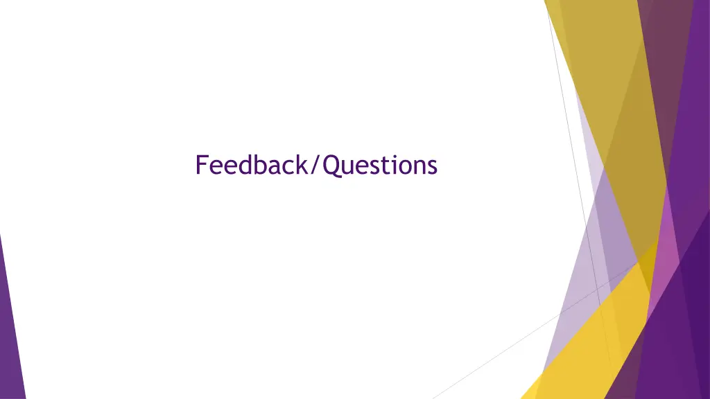 feedback questions