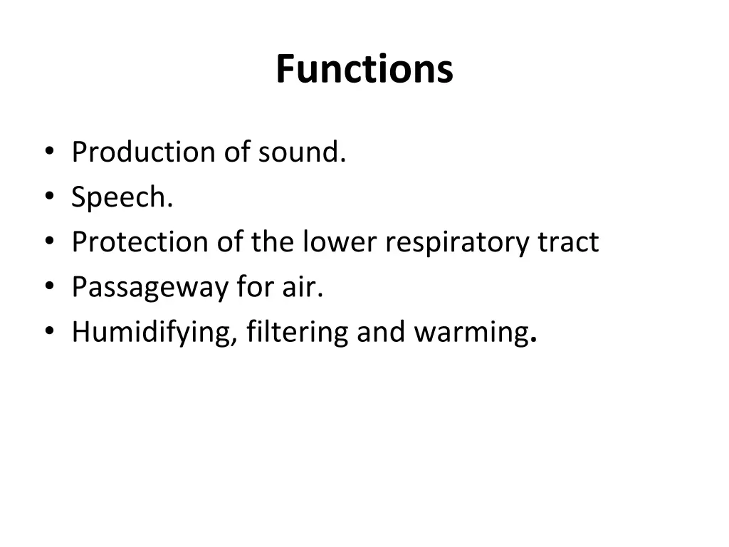 functions