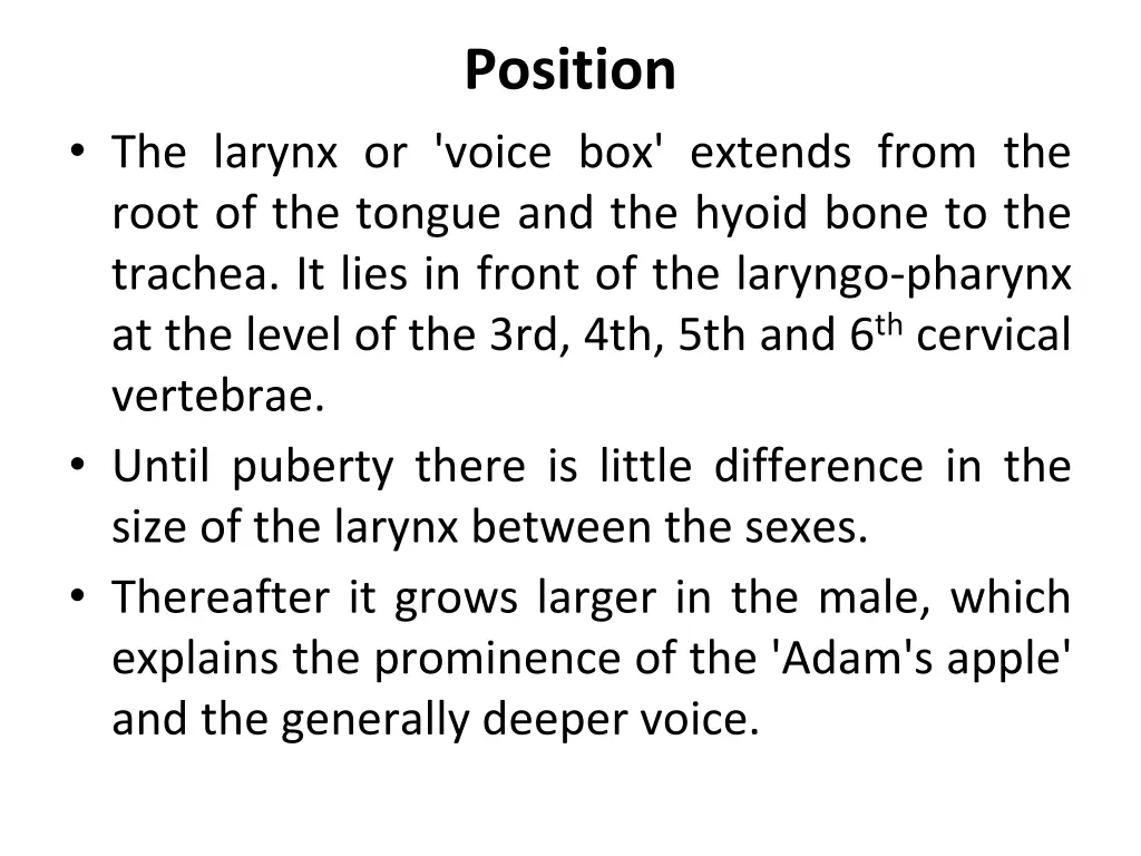 position