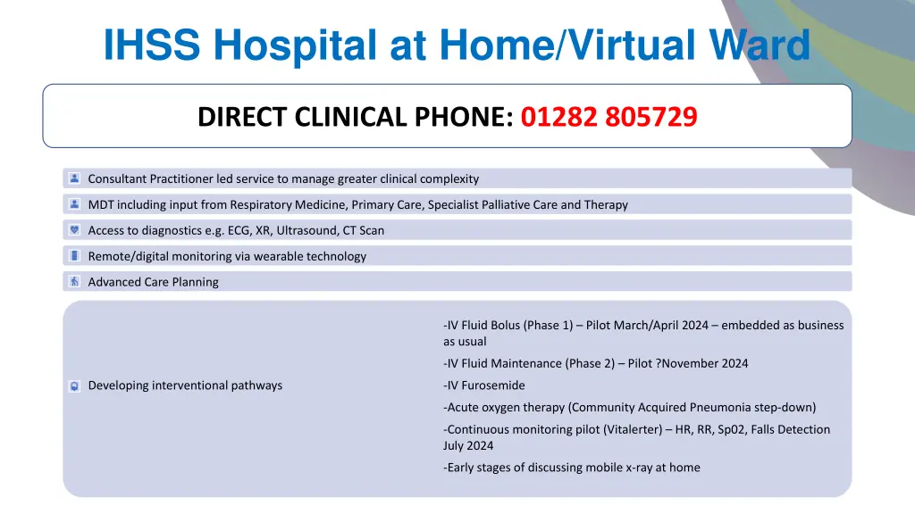 ihss hospital at home virtual ward