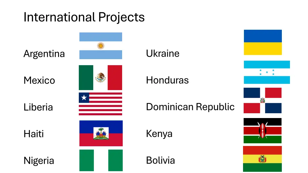 international projects