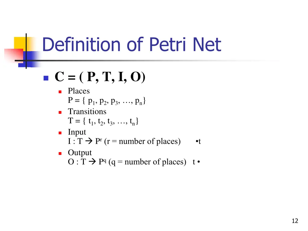 definition of petri net