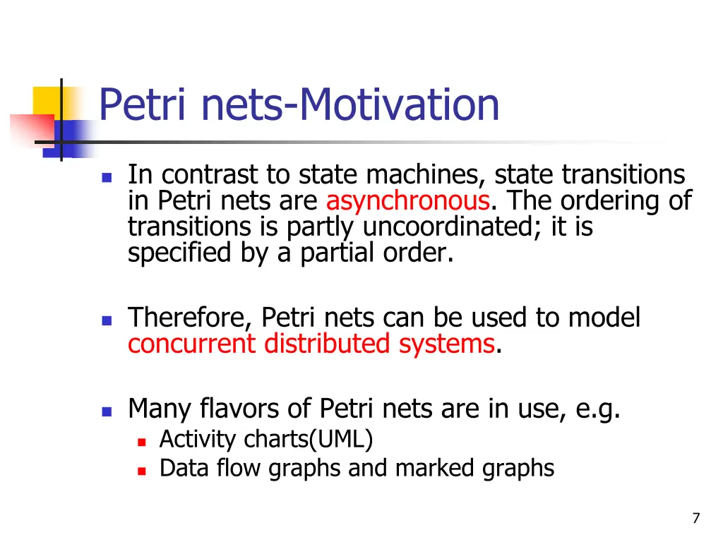 petri nets motivation