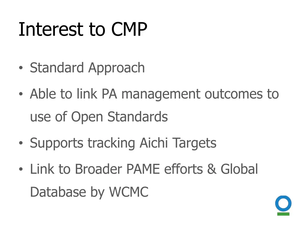 interest to cmp