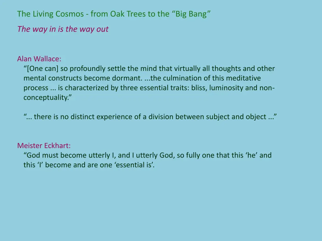the living cosmos from oak trees to the big bang 1
