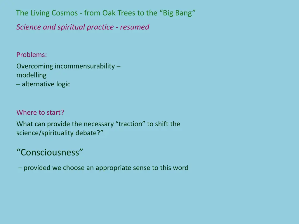 the living cosmos from oak trees to the big bang 4
