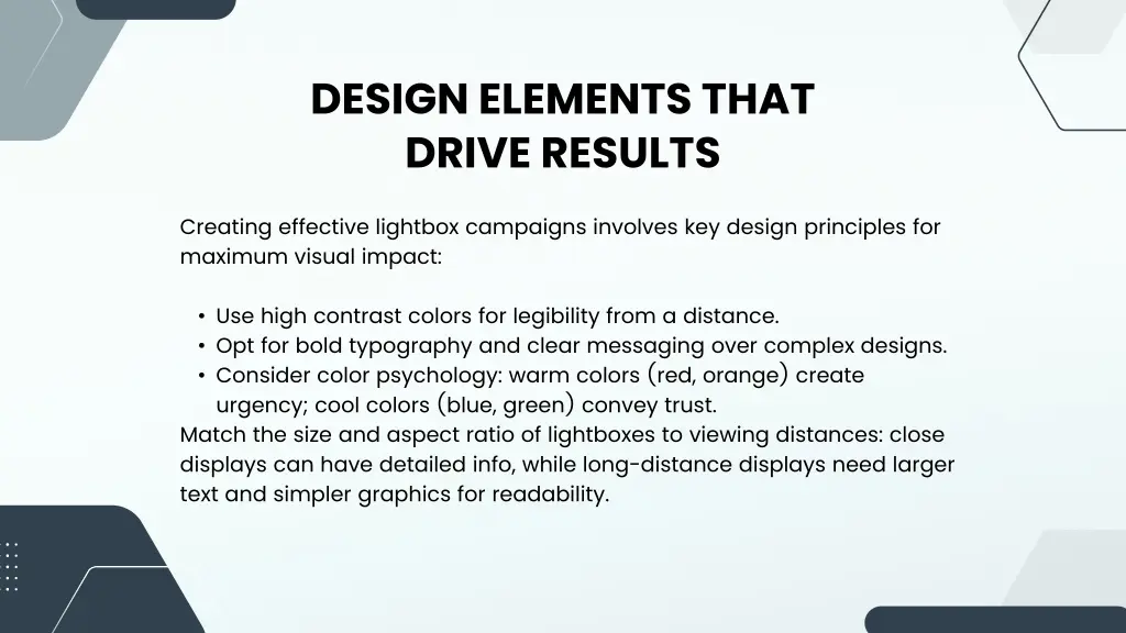 design elements that drive results