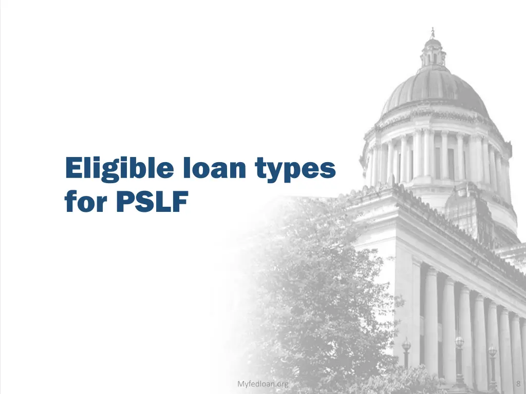 eligible loan types for pslf