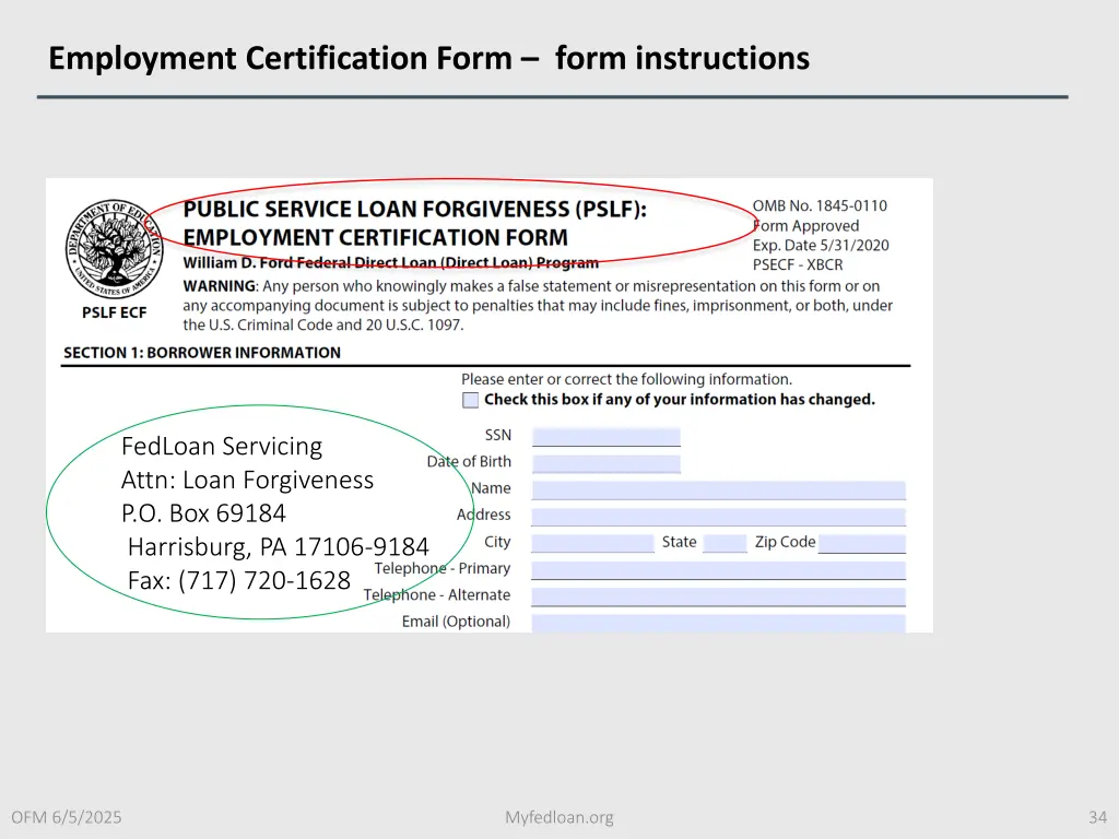 employment certification form form instructions 1