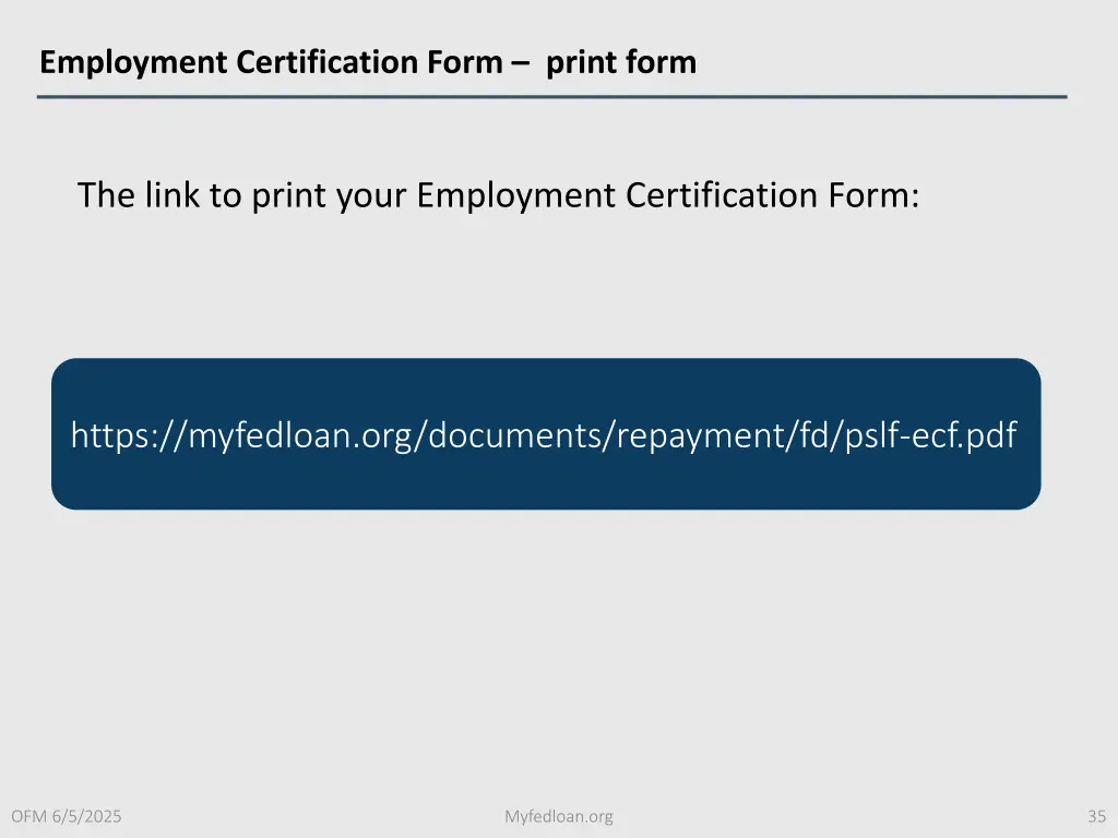 employment certification form print form