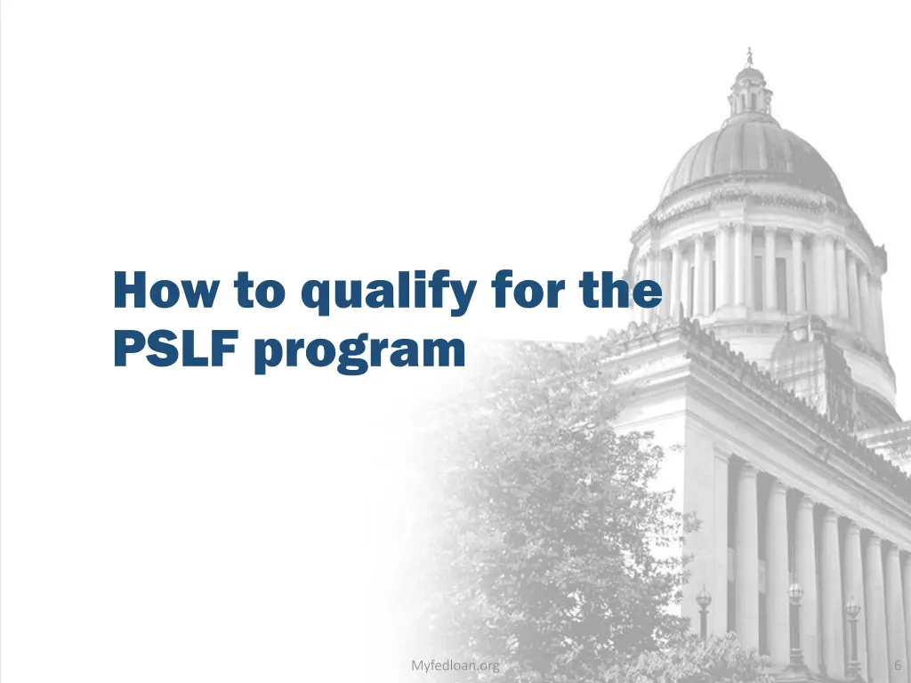 how to qualify for the pslf program
