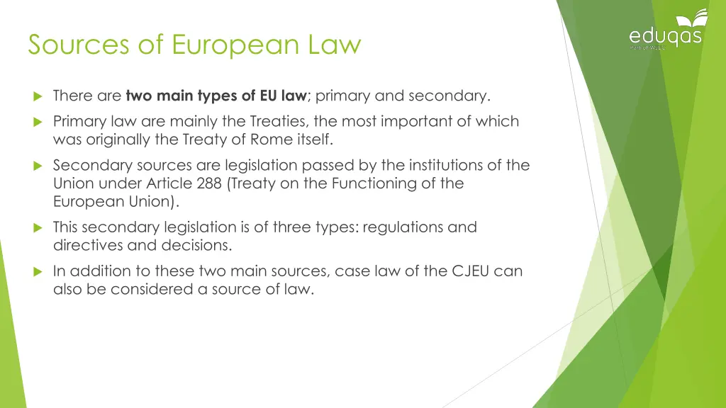 sources of european law