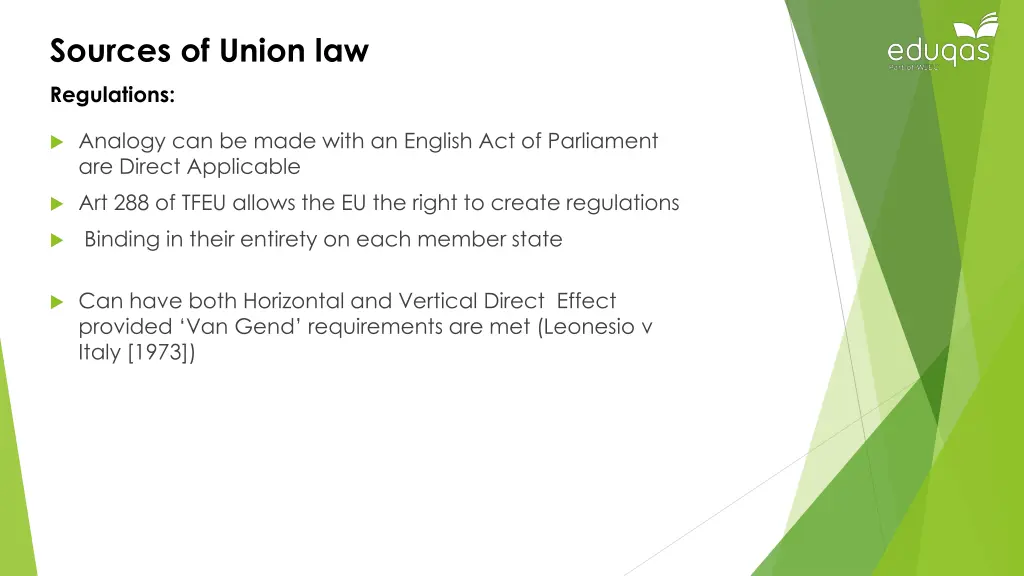 sources of union law 1