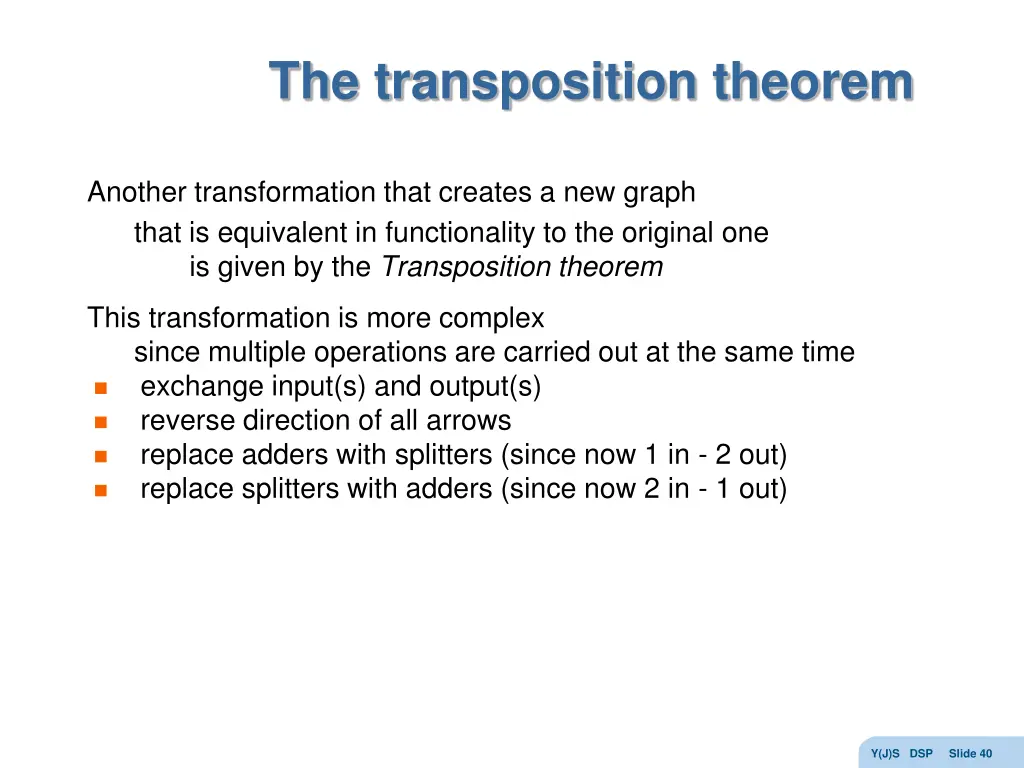 the transposition theorem