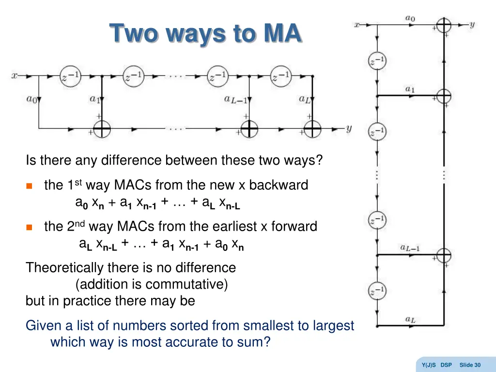 two ways to ma