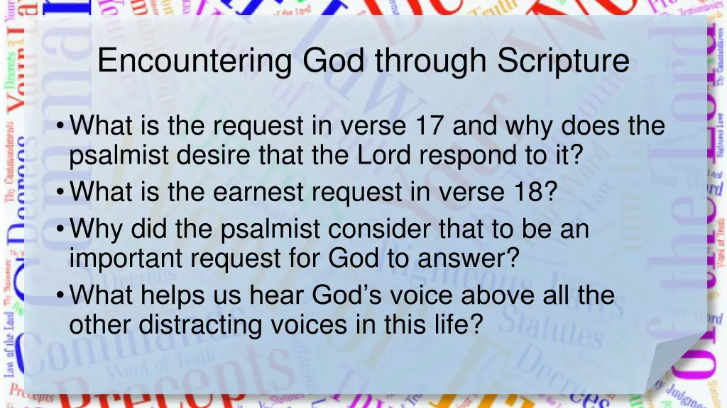 encountering god through scripture