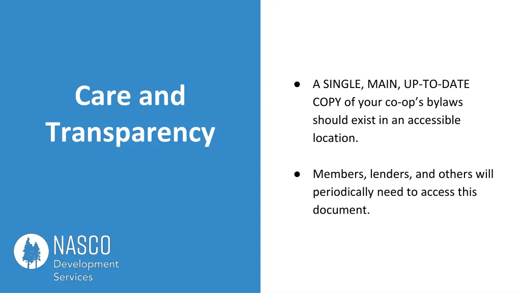 a single main up to date copy of your